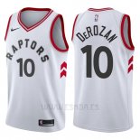 Camiseta Toronto Raptors DeMar DeRozan #10 2017-18 Blanco