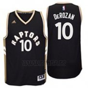 Camiseta Toronto Raptors DeMar DeRozan #10 Negro Oro