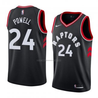 Camiseta Toronto Raptors Norman Powell #24 Statement 2018 Negro