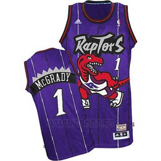 Camiseta Toronto Raptors Tracy McGrady #1 Retro Violeta