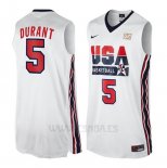 Camiseta USA 1992 Kevin Durant #5 Blanco