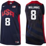 Camiseta USA 2012 Deron Williams #8 Negro