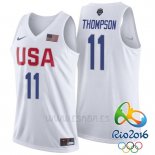 Camiseta USA 2016 Klay Thompson #11 Blanco