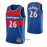 Camiseta Washington Wizards Spencer Dinwiddie #26 Ciudad 2021-22 Azul