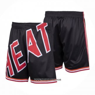 Pantalone Miami Heat Mitchell & Ness Big Face Negro