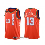 Camiseta 2020 Rising Star Jaren Jackson Jr. #13 USA Rojo