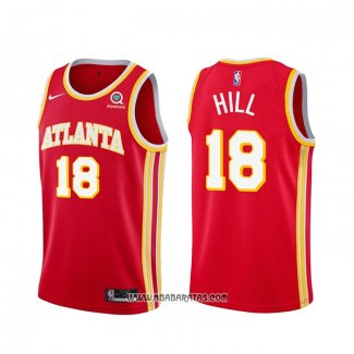 Camiseta Atlanta Hawks Solomon Hill #18 Icon 2020-21 Rojo