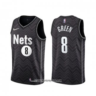 Camiseta Brooklyn Nets Jeff Green #8 Earned 2020-21 Negro