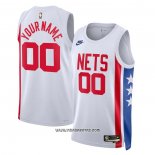 Camiseta Brooklyn Nets Personalizada Classic 2022-23 Blanco