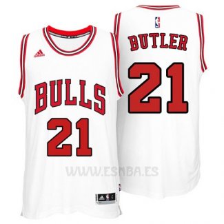 Camiseta Chicago Bulls Jimmy Butler #21 Blanco