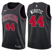 Camiseta Chicago Bulls Nikola Mirotic #44 Statement 2017-18 Negro