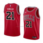 Camiseta Chicago Bulls Noah Vonleh #21 Icon 2018 Rojo