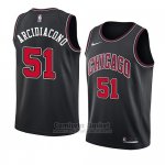 Camiseta Chicago Bulls Ryan Arcidiacono #51 Statement 2018 Negro