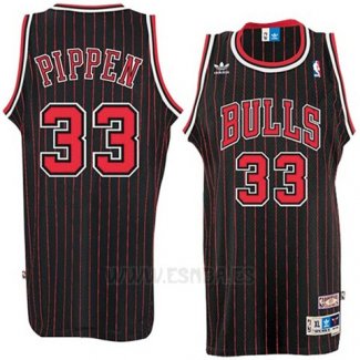 Camiseta Chicago Bulls Scottie Pippen #33 Retro Negro