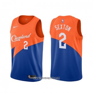 Camiseta Cleveland Cavaliers Collin Sexton #2 Ciudad Azul