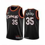 Camiseta Cleveland Cavaliers Isaac Okoro #35 Ciudad 2020-21 Negro