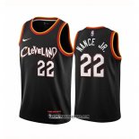 Camiseta Cleveland Cavaliers Larry Nance Jr. #22 Ciudad 2020-21 Negro