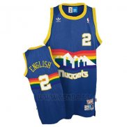 Camiseta Denver Nuggets Alex English #2 Retro Azul