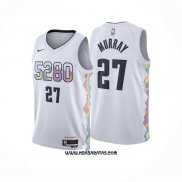 Camiseta Denver Nuggets Jamal Murray #27 Ciudad 2024-25 Blanco