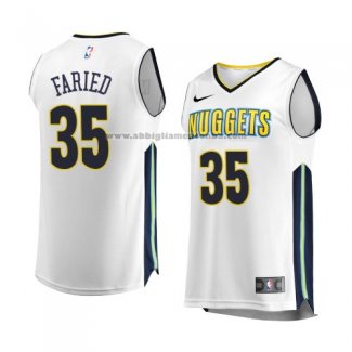 Camiseta Denver Nuggets Kenneth Faried #35 Association 2017-18 Blanco