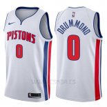Camiseta Detroit Pistons Andre Drummond #0 Association 2017-18 Blanco