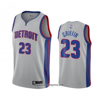 Camiseta Detroit Pistons Blake Griffin #23 Statement 2020-21 Gris