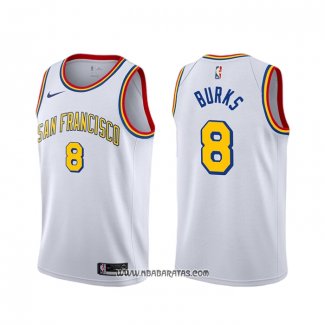 Camiseta Golden State Warriors Alec Burks #20 Classic Edition 2019-20 Blanco