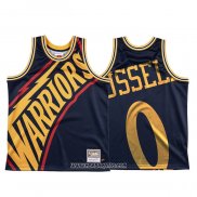 Camiseta Golden State Warriors D'angelo Russell #0 Mitchell & Ness Big Face Azul