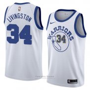 Camiseta Golden State Warriors Shaun Livingston Classic #34 2017-18 Blanco