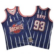 Camiseta Houston Rockets Bape #93 Retro Azul