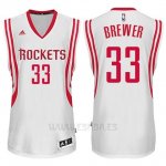 Camiseta Houston Rockets Corey Brewer #33 Blanco
