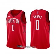 Camiseta Houston Rockets Marquese Chriss #0 Earned Rojo