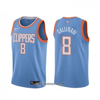 Camiseta Los Angeles Clippers Danilo Gallinari #8 Ciudad Azul