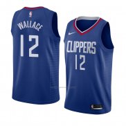 Camiseta Los Angeles Clippers Tyrone Wallace #12 Icon 2018 Azul