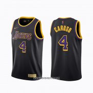 Camiseta Los Angeles Lakers Alex Caruso #4 Earned 2020-21 Negro