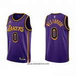 Camiseta Los Angeles Lakers Russell Westbrook #0 Statement 2022-23 Violeta