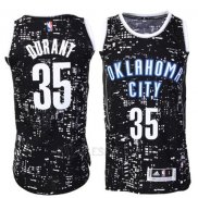 Camiseta Luces De La Ciudad Oklahoma City Thunder Kevin Durant #35 Negro