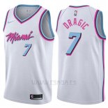 Camiseta Miami Heat Goran Dragic #7 Ciudad Blanco