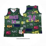 Camiseta Milwaukee Bucks Allen Iverson #34 Mitchell & Ness 2000-01 Verde