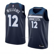 Camiseta Minnesota Timberwolves C. J. Williams #12 Icon 2018 Azul