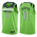 Camiseta Minnesota Timberwolves Jamal Murray Crawford #11 Statement 2017-18 Verde