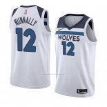 Camiseta Minnesota Timberwolves James Nunnally #12 Association 2018 Blanco