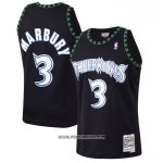Camiseta Minnesota Timberwolves Stephon Marbury #3 Mitchell & Ness 1997-98 Negro