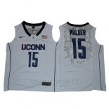 Camiseta NCAA Connecticut Kemba Walker #15 Blanco