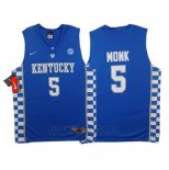 Camiseta NCAA Kentucky Wildcats Malik Monk #0 Azul