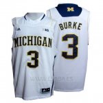 Camiseta NCAA Michigan State Spartans Trey Burke #3 Blanco