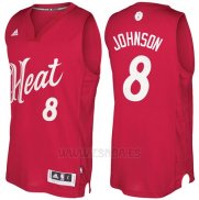 Camiseta Navidad 2016 Miami Heat Tyler Johnson #8 Rojo