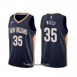 Camiseta New Orleans Pelicans Christian Wood #35 Icon Azul