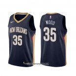 Camiseta New Orleans Pelicans Christian Wood #35 Icon Azul