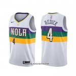 Camiseta New Orleans Pelicans J.j. Redick #4 Ciudad Blanco